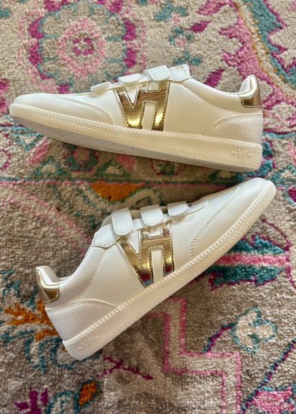 Vintage Havana: Coleen 3 White/Gold Sneaker