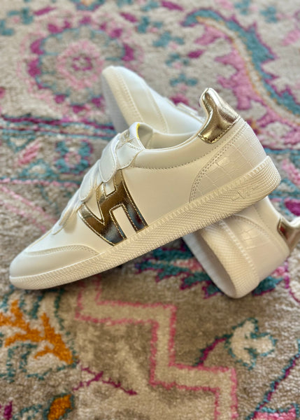 Vintage Havana: Coleen 3 White/Gold Sneaker