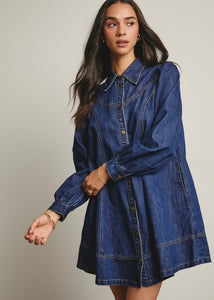 Light Up My World Denim Dress