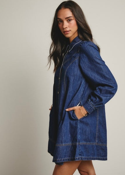 Light Up My World Denim Dress