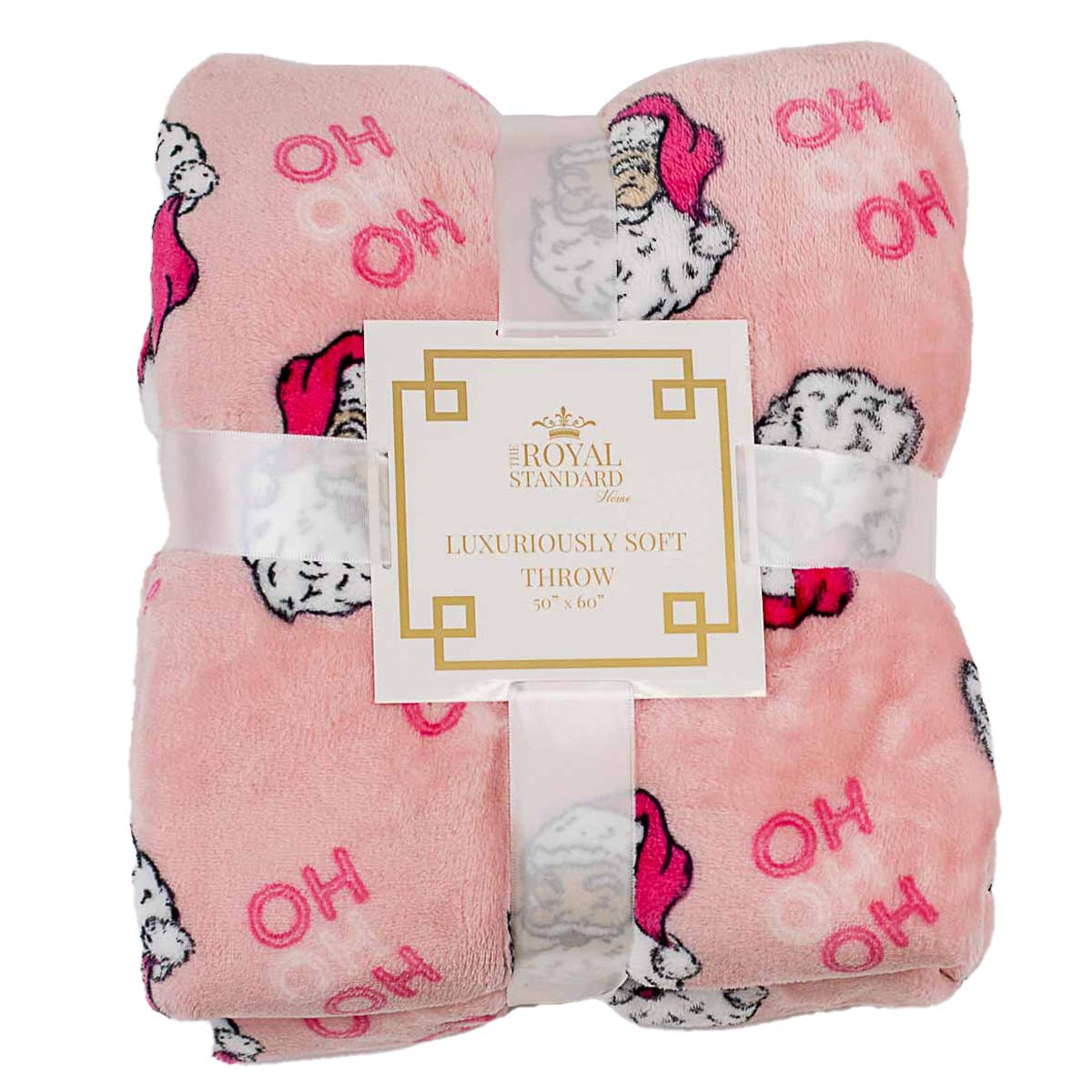 HoHoHo Santa Throw -Pink