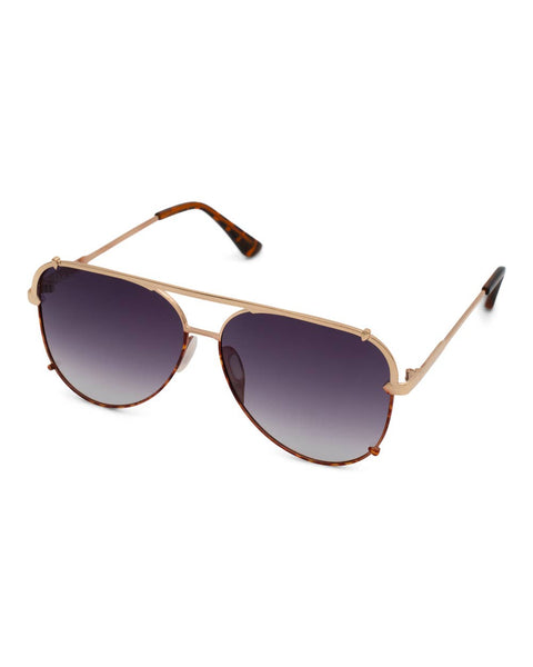 Shay Black Ombré Aviator Sunglasses