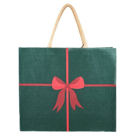 Christmas Bow Carryall Tote  22x19x8
