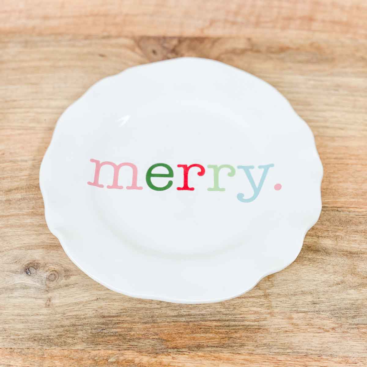 Merry Plate-White/Multi