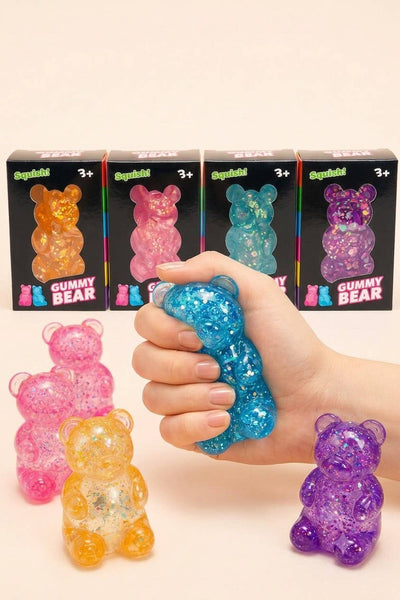 Squishy Glitter Bear Stress Relief Toy