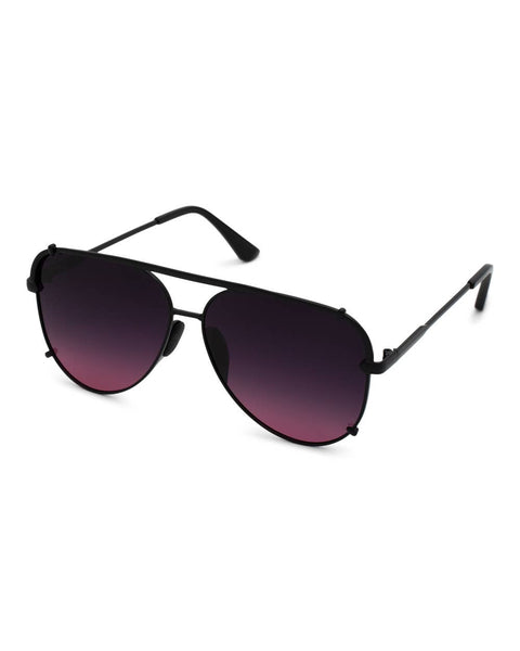 Shay Black Ombré Aviator Sunglasses