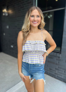 Check It Out Summer Ruffle Top