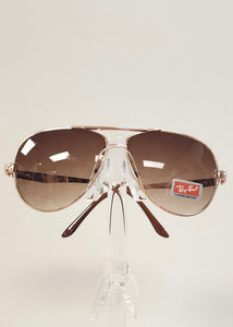 Farren Gold Aviator Sunglasses