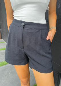 Wonderful Day  High Waisted Black Shorts
