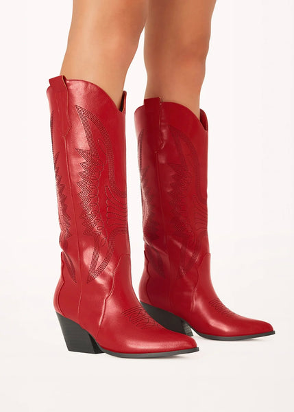 Zayda Red Cowgirl Boots