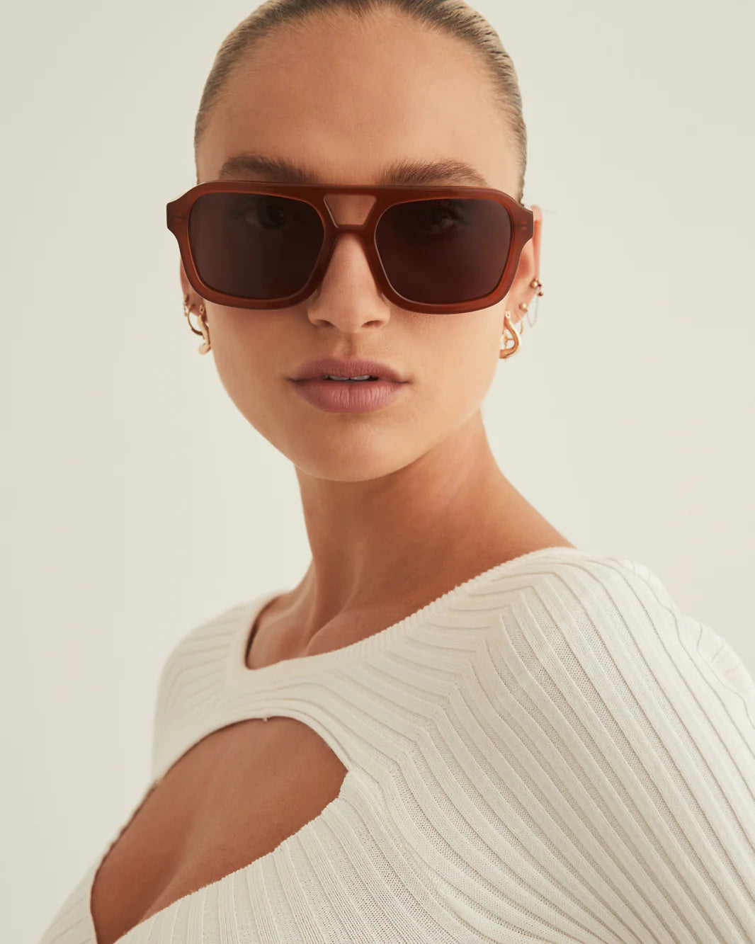 The Lais Sunglasses- Auburn/Cocoa Lens