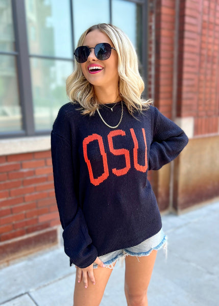 OSU Stadium Sweater - Black/Orange