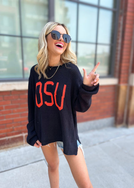 OSU Stadium Sweater - Black/Orange