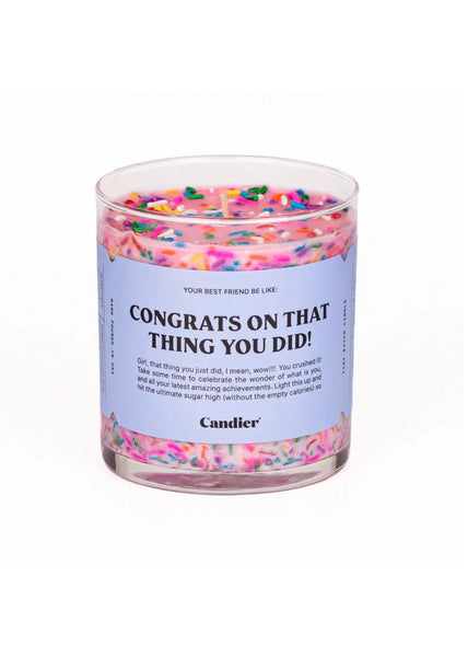 Candier Candles "Congrats On That Thing You Did"