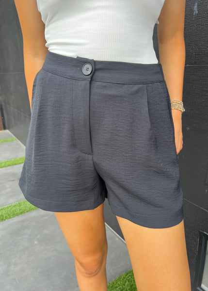 Wonderful Day  High Waisted Black Shorts