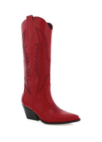 Zayda Red Cowgirl Boots