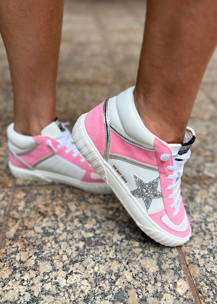 Vintage Havana - Always Neon Pink & White Sneaker