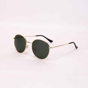 Malina Sunglasses: Gold/Green