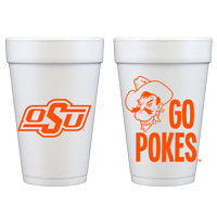 Foam Cup - Oklahoma State University/Go Pokes (10 ct bag)