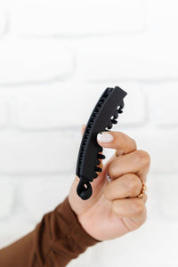 Black Banana Claw Clip
