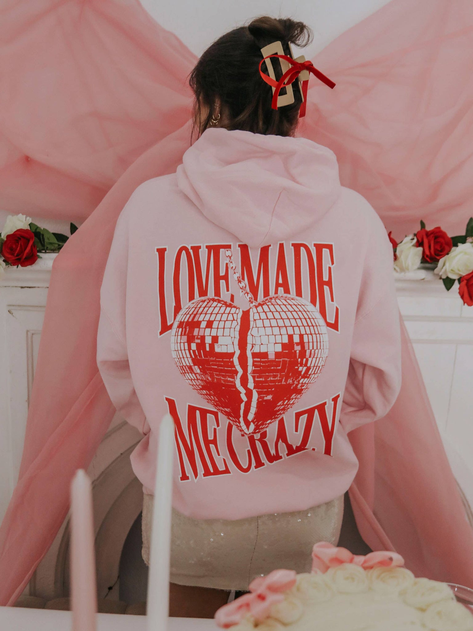Love Made Me Crazy Hooded Sweatshirt
