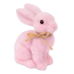 Small Pink Easter Bunny Table Decoration - 6"