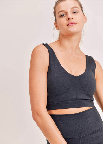 All About the Hustle Strappy Sports Bra-Black