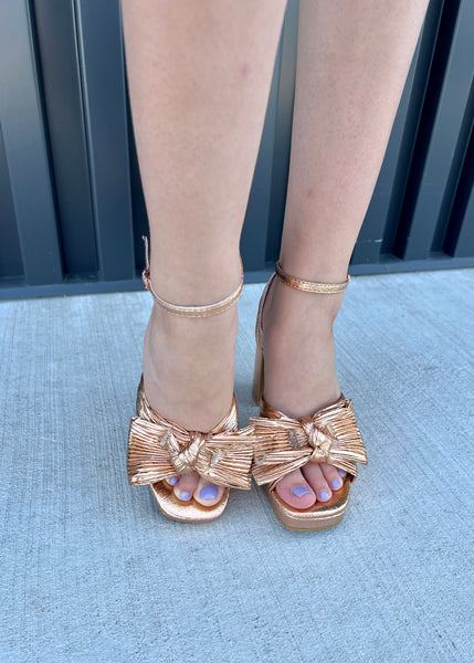 No Intimidation Rose Gold Heels