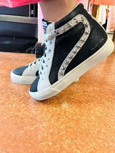 Vintage havana carbone sales high top studded sneaker