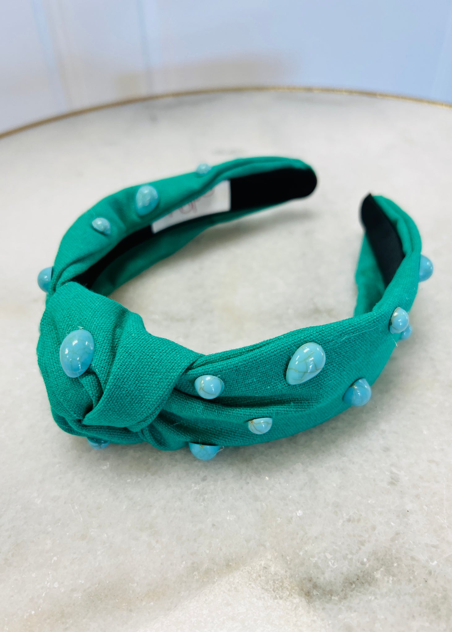 Kelly Green With Turquoise Headband