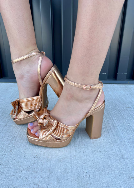 No Intimidation Rose Gold Heels