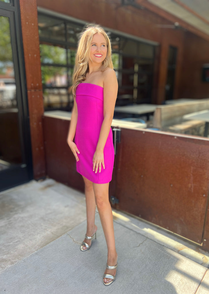Happiness Is Magenta Strapless Mini Dress Pink Attitude Boutique Happiness Is Magenta Strapless Mini Dress Pink Attitude Boutique