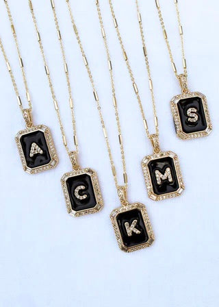 Kinsey Designs: Initial Tile Necklaces