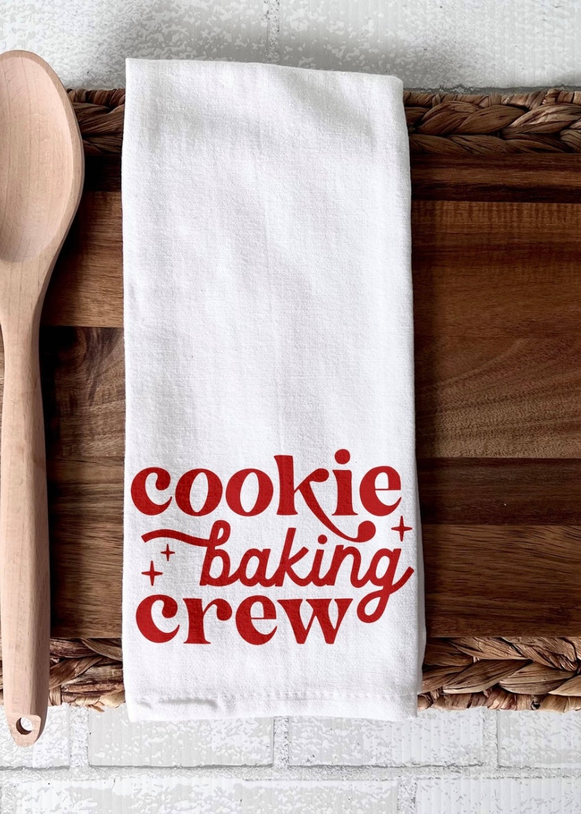 Cookie Baking Crew Holiday Tea Towel
