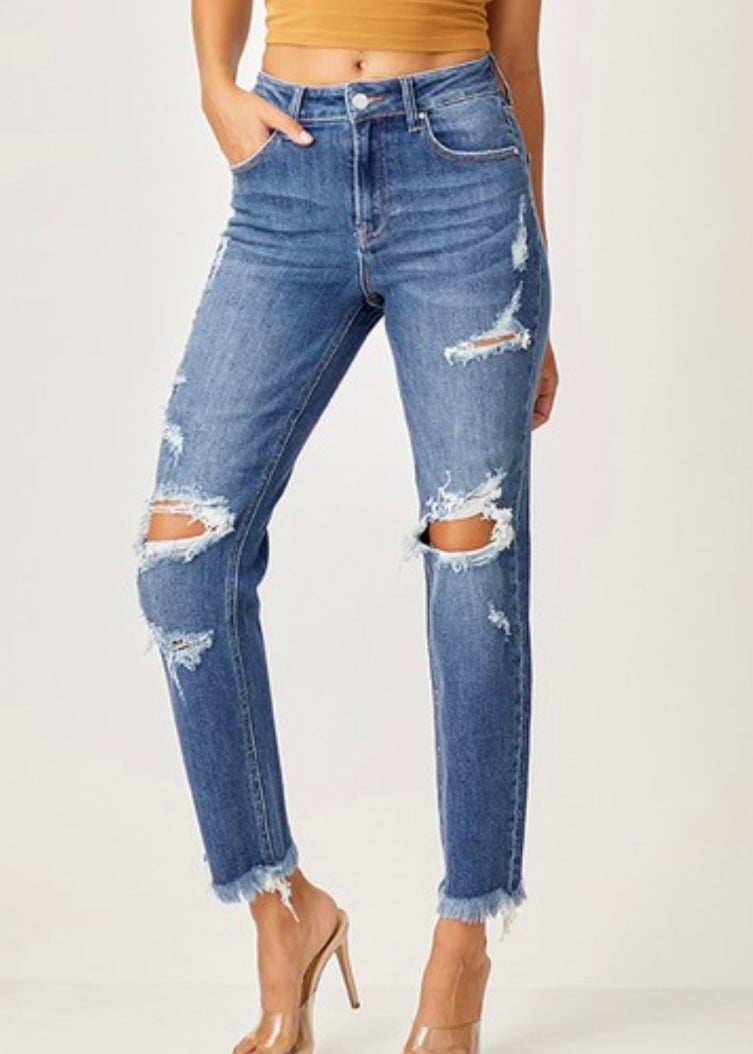 Brooke High Rise Girlfriend Jeans