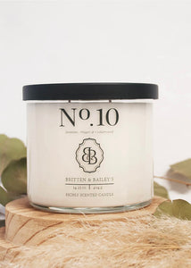 Britten & Bailey's Candles - No.10 - Jasmine, Muget & Cedarwood 14.25oz