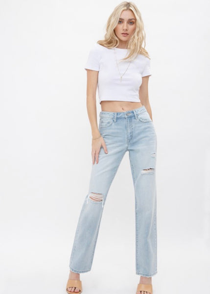 Maxine Rigid High Rise 90's Straight Jean
