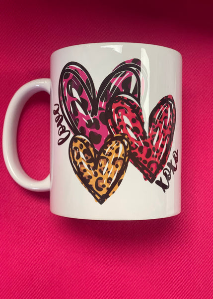 3 Hearts Coffee Mug
