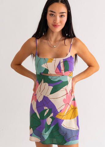 Delight Night Front Cutout Mini Dress