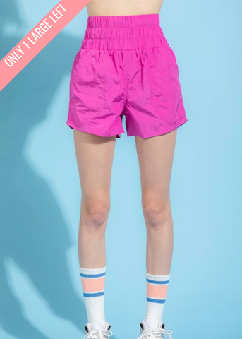 On The Go Sport Short - Hot Pink
